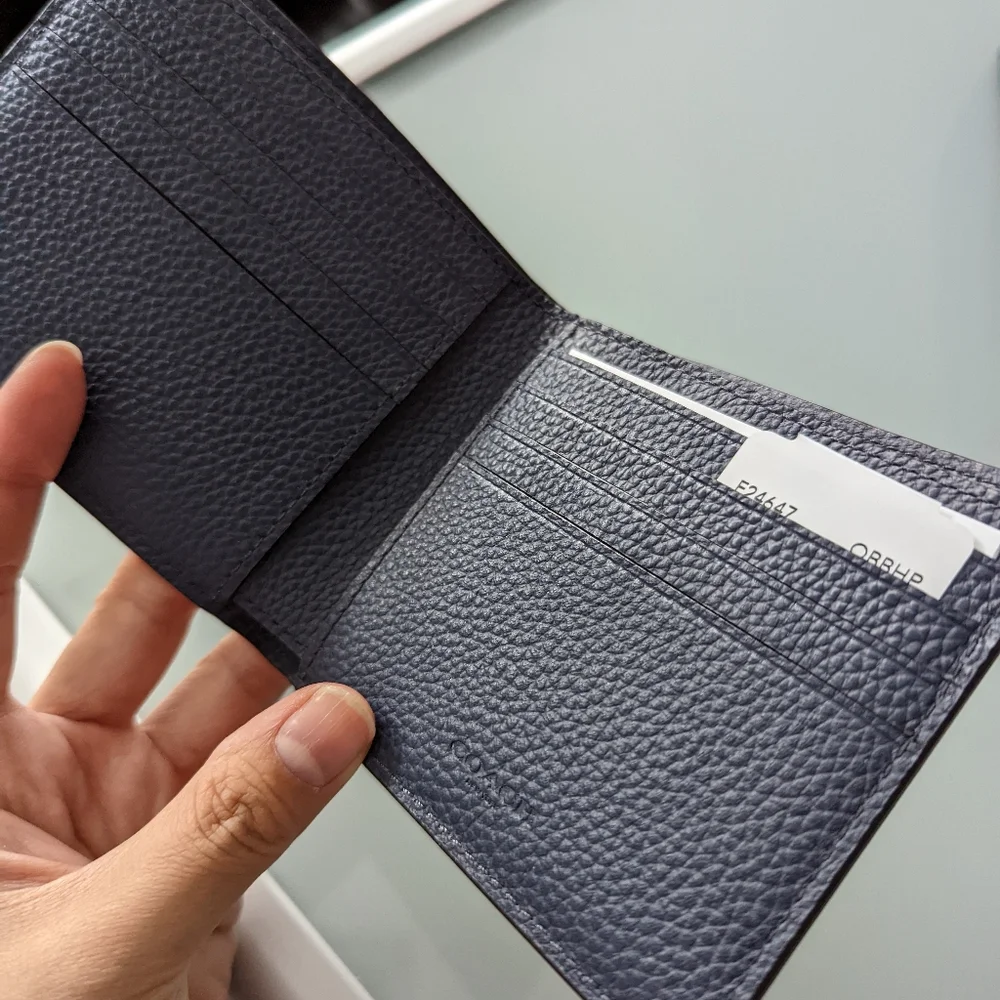 Navy coach wallet